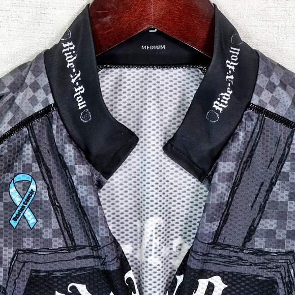 Louis Garneau Ride-N-Roll Cyclery Racing Team Cycling Jersey Vintage Full Zip M - Picture 3 of 13